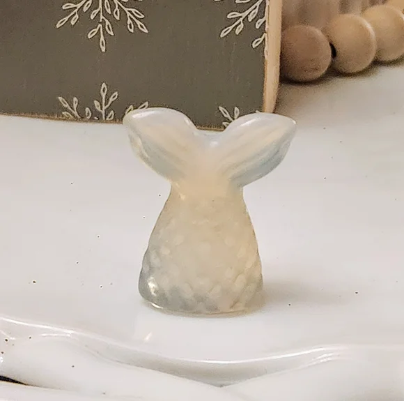 Opalite Mermaid Tail Crystal Carving - Picture 1 of 4